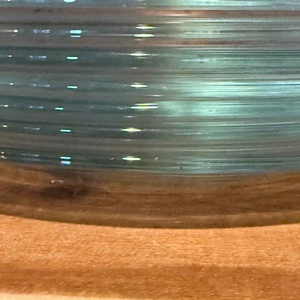 Libbey Duratuff Vintage Clear Glass Ribbed 8